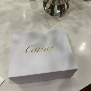 NEW Cartier White and Gold Box